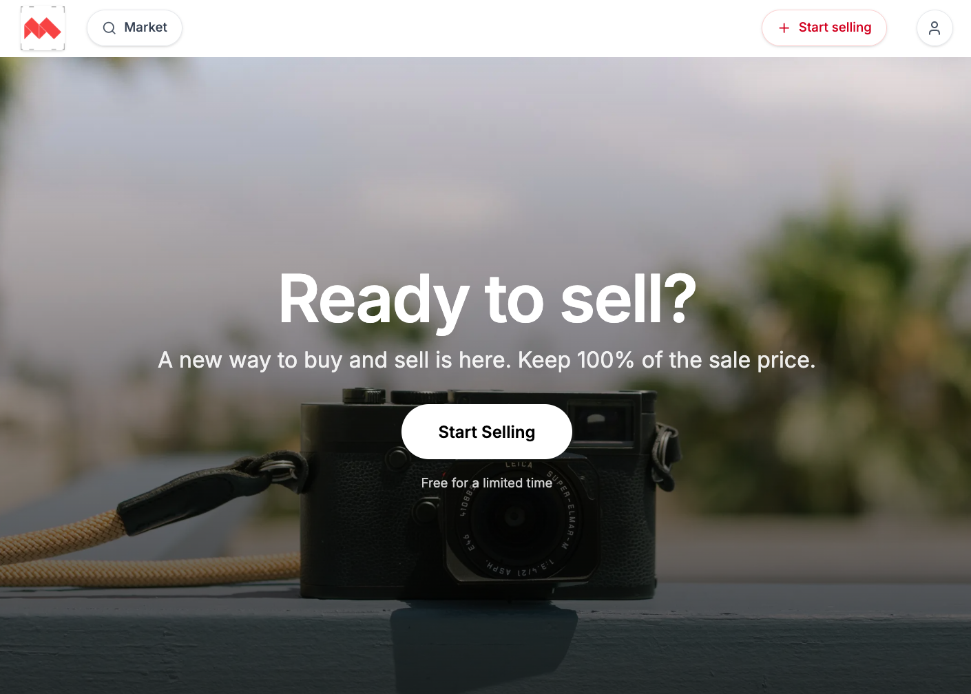 Screenshot of Summimarket.com/sell page