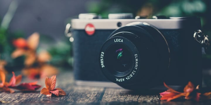 Leica camera with Elmarit 24mm lens